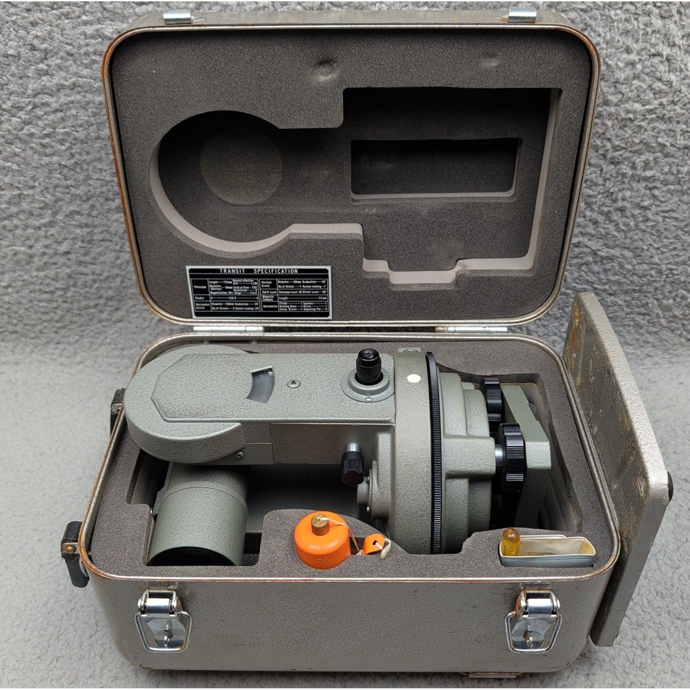 Schneider TT-700 Engineers Optical Plummet Transit Survey Level Hard Case Japan